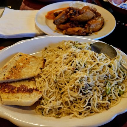 Pasta Broccoli with crumbled sausage Villagio Italliano- Silver Creek, New York